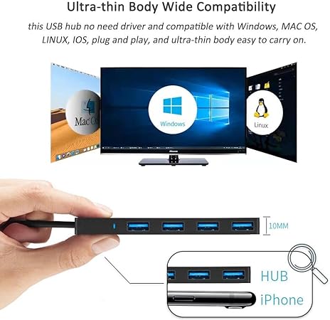 USB 3.0 hub Vienon 4 port USB splitter