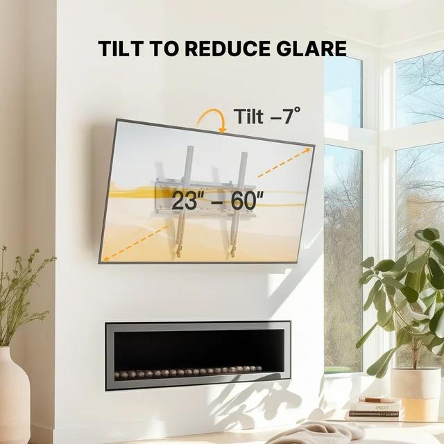 Perlesmith Tilting TV Wall Mount - 23" to 60"