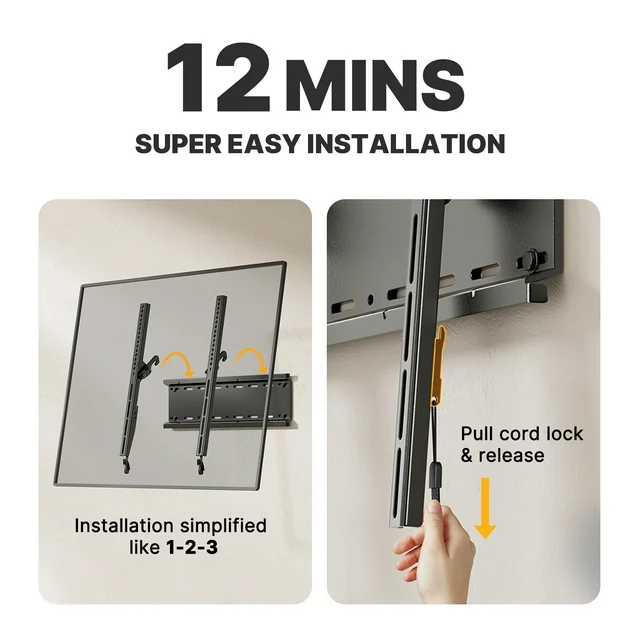 Perlesmith Tilting TV Wall Mount - 23" to 60"