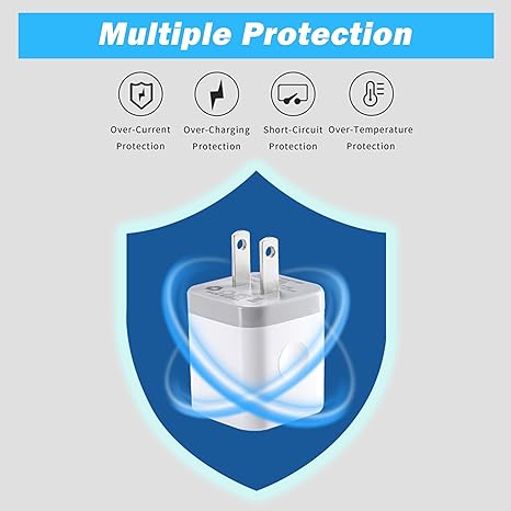 2.1A Dual Port USB Power Adapter Plug