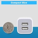 2.1A Dual Port USB Power Adapter Plug