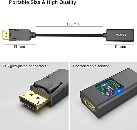 Displayport to HDMI adapter