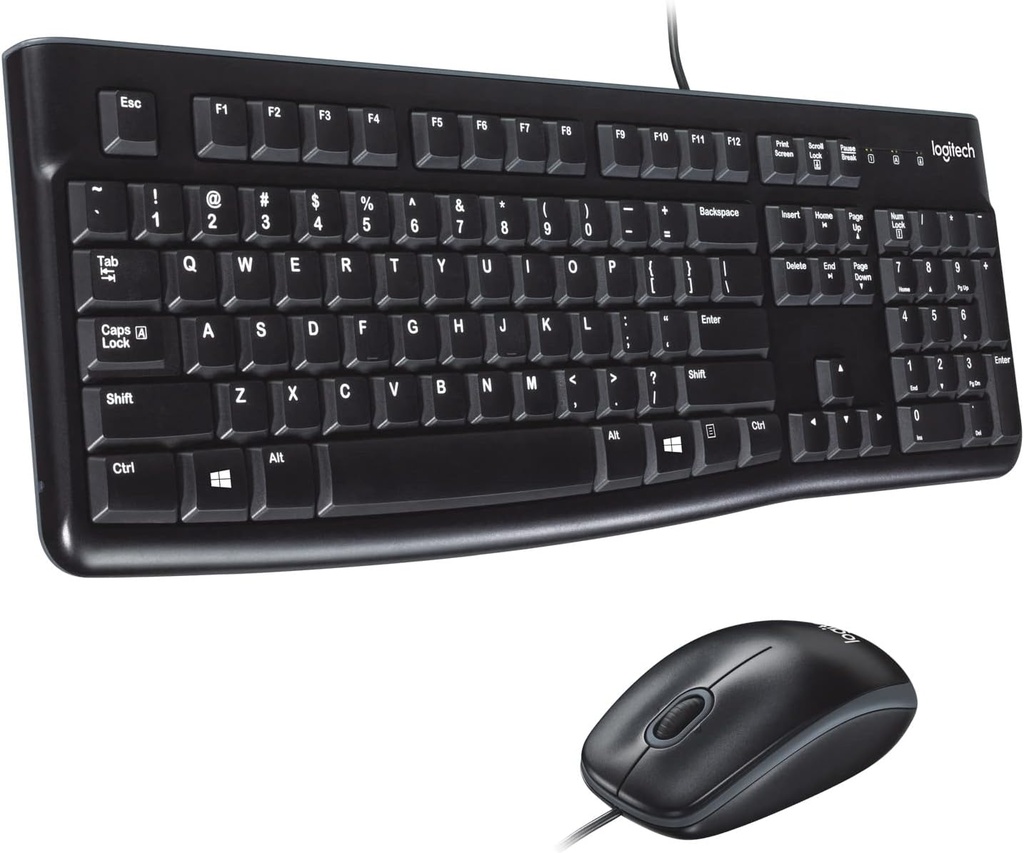 Logitech MK120 Full-Size Wired Keyboard and Mouse Combo