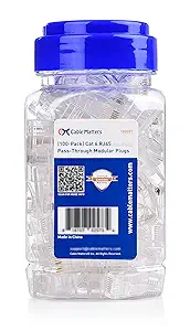 Cable Matters 100-Pack Cat 6 RJ-45 Pass Through Connectors
