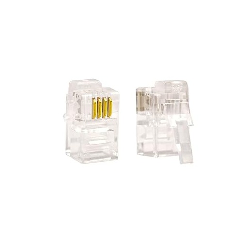 Smiton RJ9 Telephone Cable 4P4C Connector