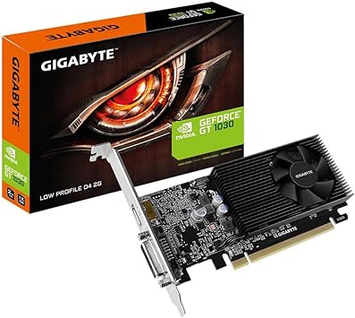 GIGABYTE GV-N1030D4-2GL GeForce GT 1030 Low Profile D4 2G Computer Graphics Card