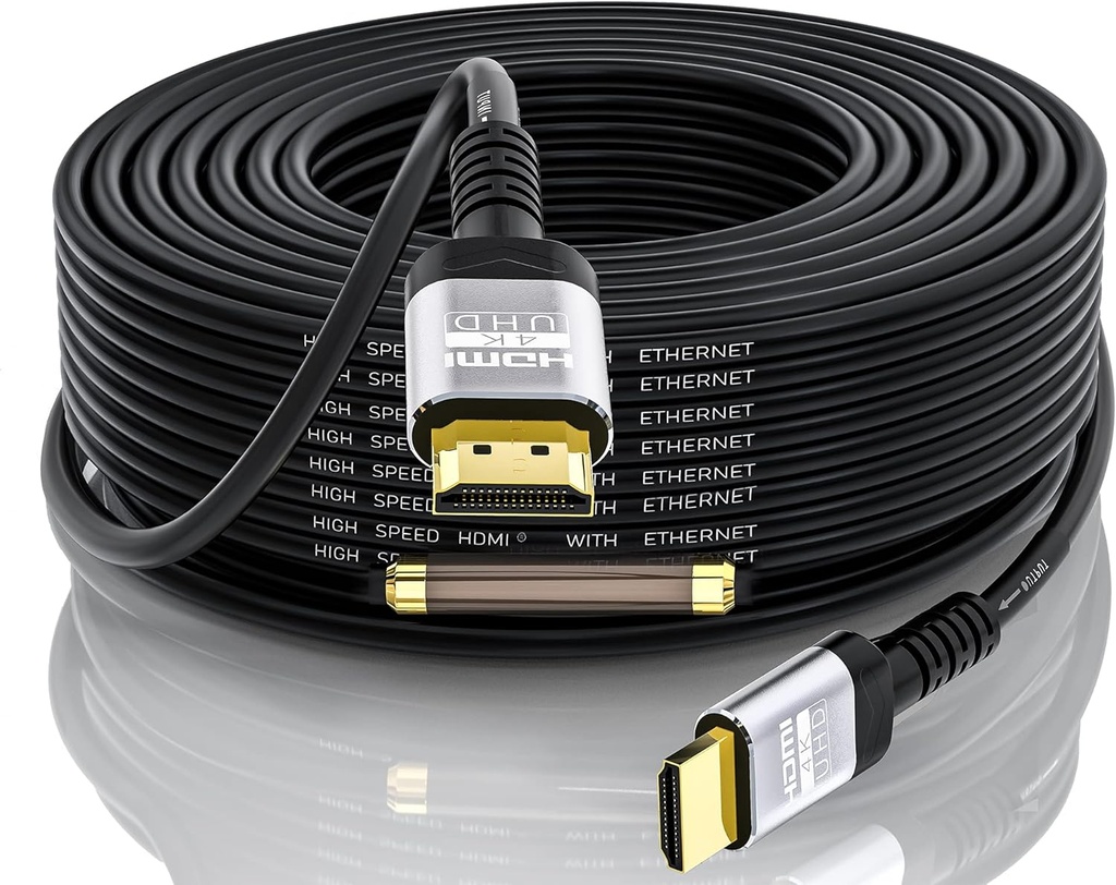 Soonsoonic 4K HDMI Cable 75 Ft with Built-in Signal Booster