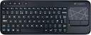 Logitech K400 Plus Wireless Touchpad, Keyboard