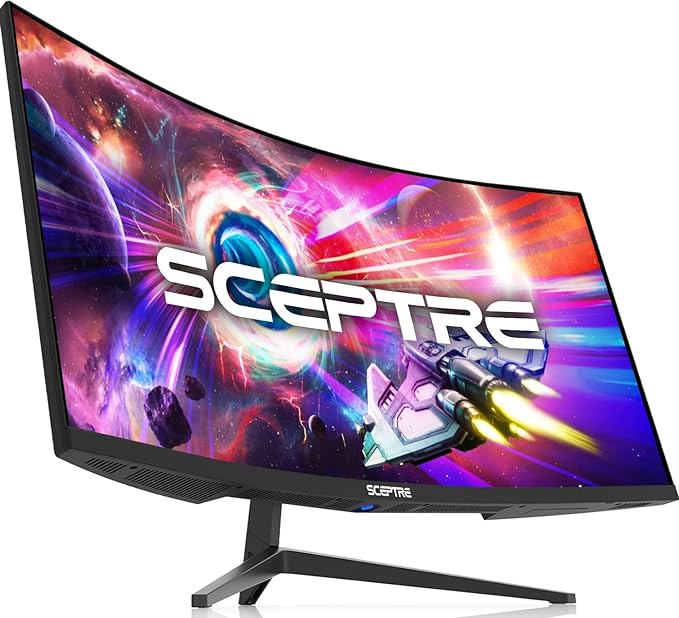 Sceptre 34 Inch Curved Ultrawide WQHD monitor 3440 X 1440 pixels 165Hz