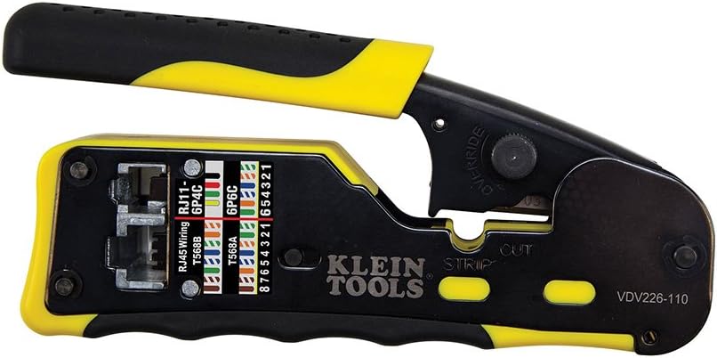 Klein Tools Pass-Thru Modular Crimper - Crimping Tool