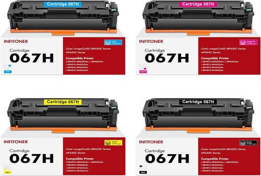 [067tnr4pk] 067H MF656Cdw Toner Cartridge 4 pack for Canon