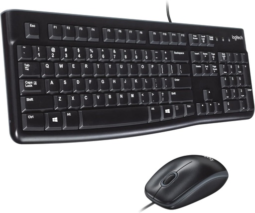 [MK120KMC] Logitech MK120 Full-Size Wired Keyboard and Mouse Combo