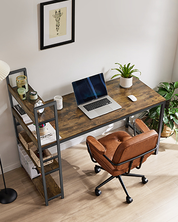 [MuPu-DESK] 47" Multi-Purpose Desk with shelves